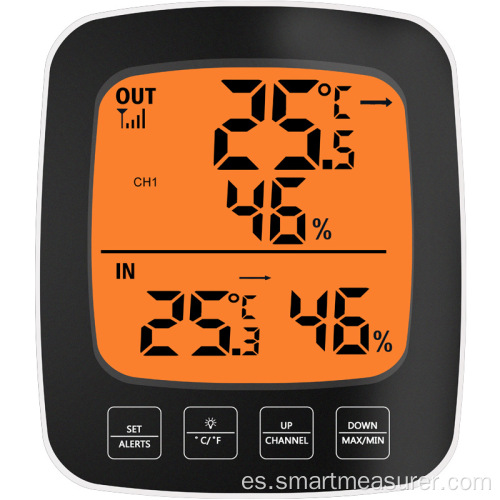 Higrómetro inalámbrico para exteriores Termómetro Medidor de humedad y temperatura